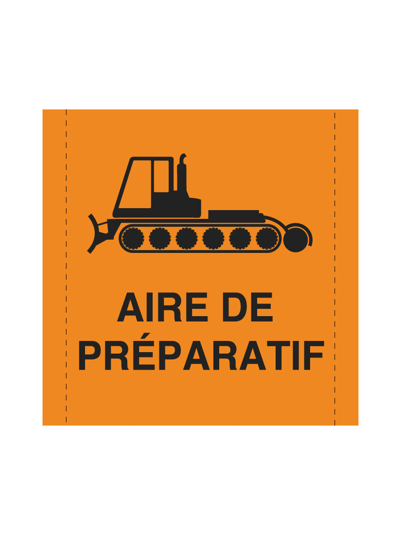 Bannière en treillis PVC Aire de préparatif