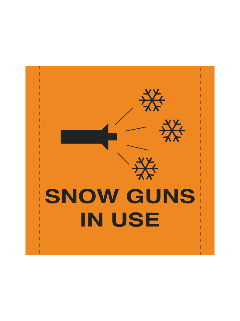 Bannière en treillis PVC Neige en production