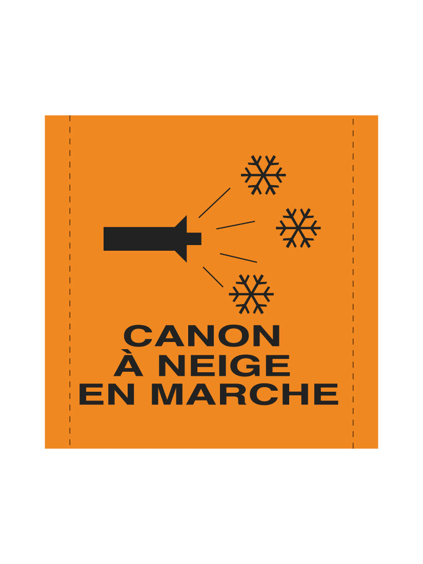 Bannière en treillis PVC Canon à neige