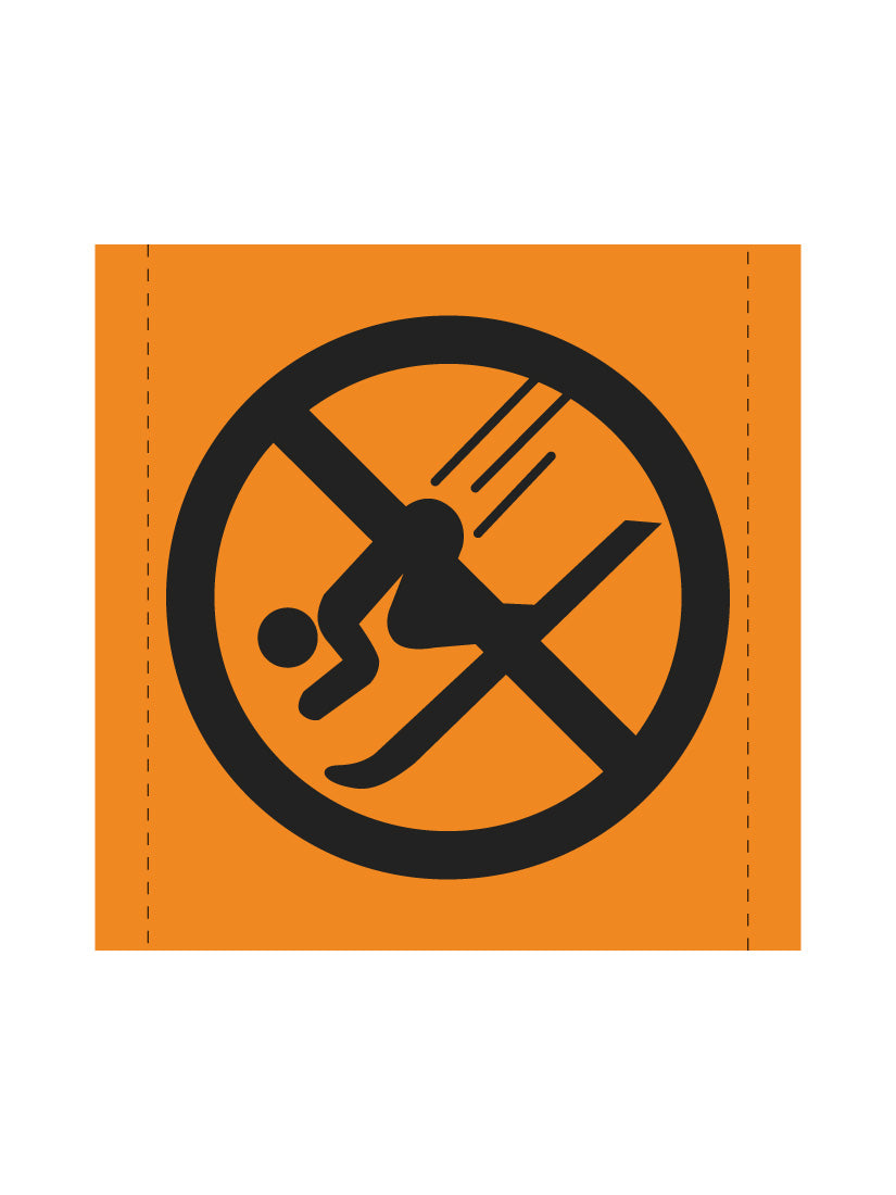 Bannière en treillis PVC descente rapide interdite