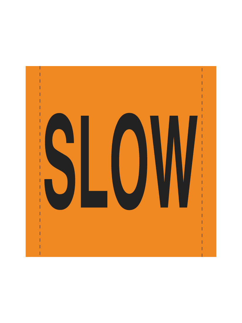 Bannière en treillis PVC Lentement