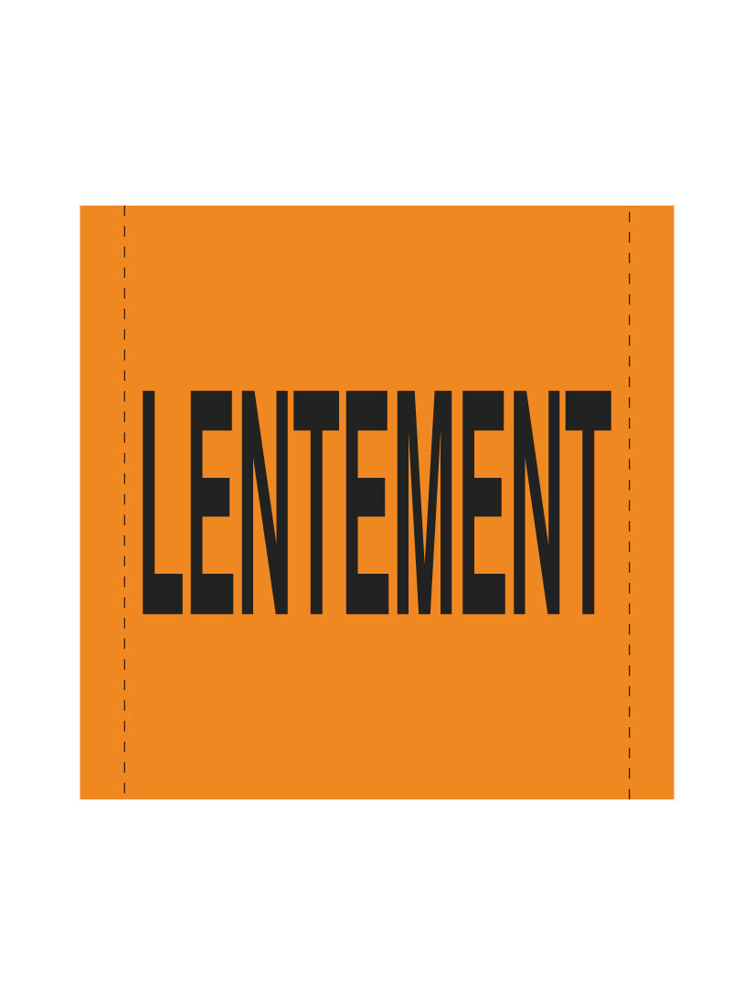 Bannière en treillis PVC Lentement