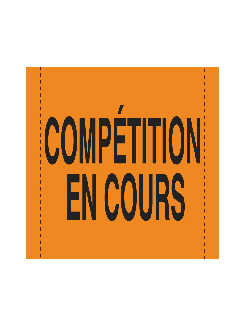 Bannière en treillis PVC Compétition en cours