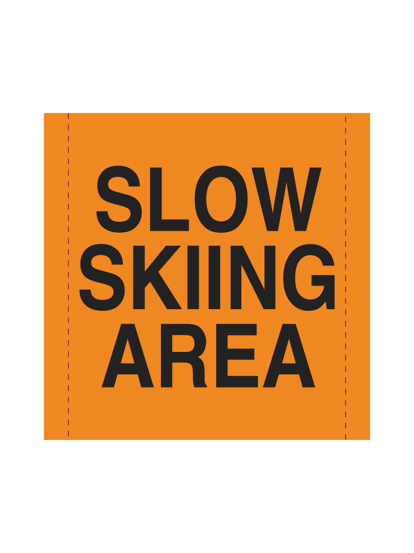 Bannière en treillis PVC Aire de ski ralenti