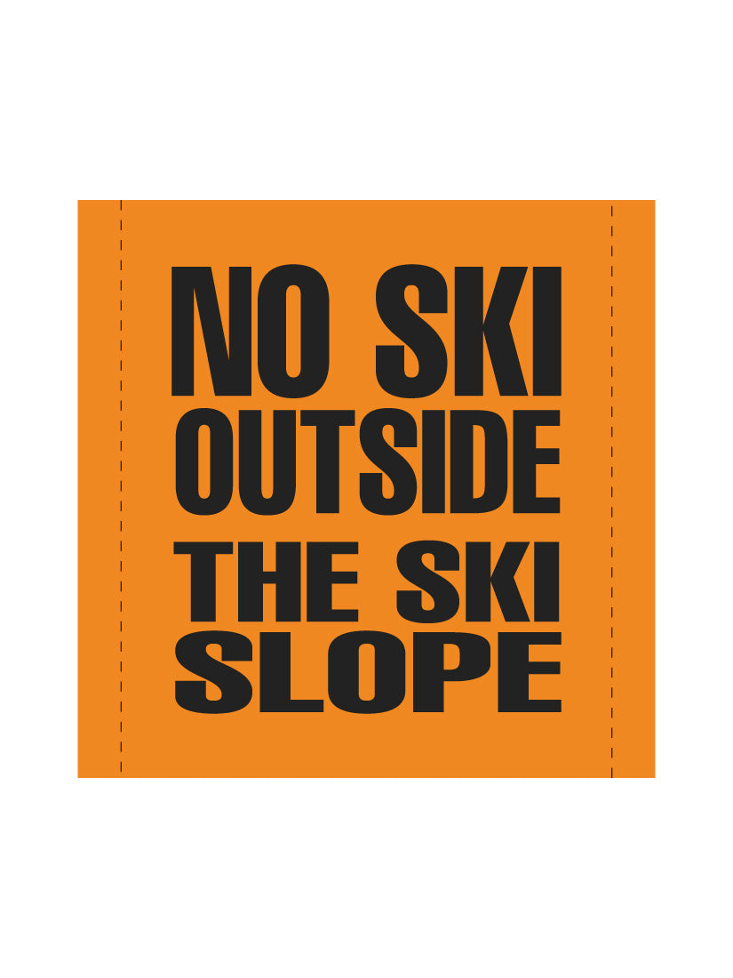 Bannière en treillis PVC Ski hors piste interdit