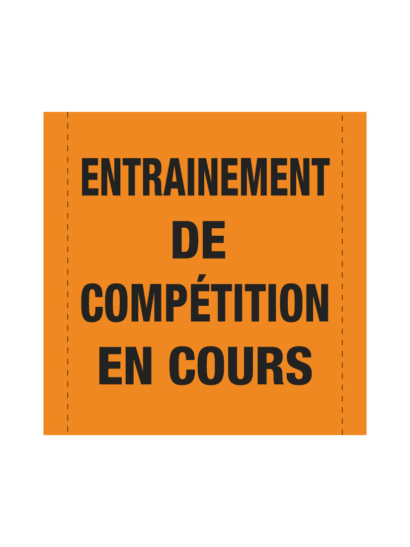 Bannière en treillis PVC Entrainement de compétition en cours