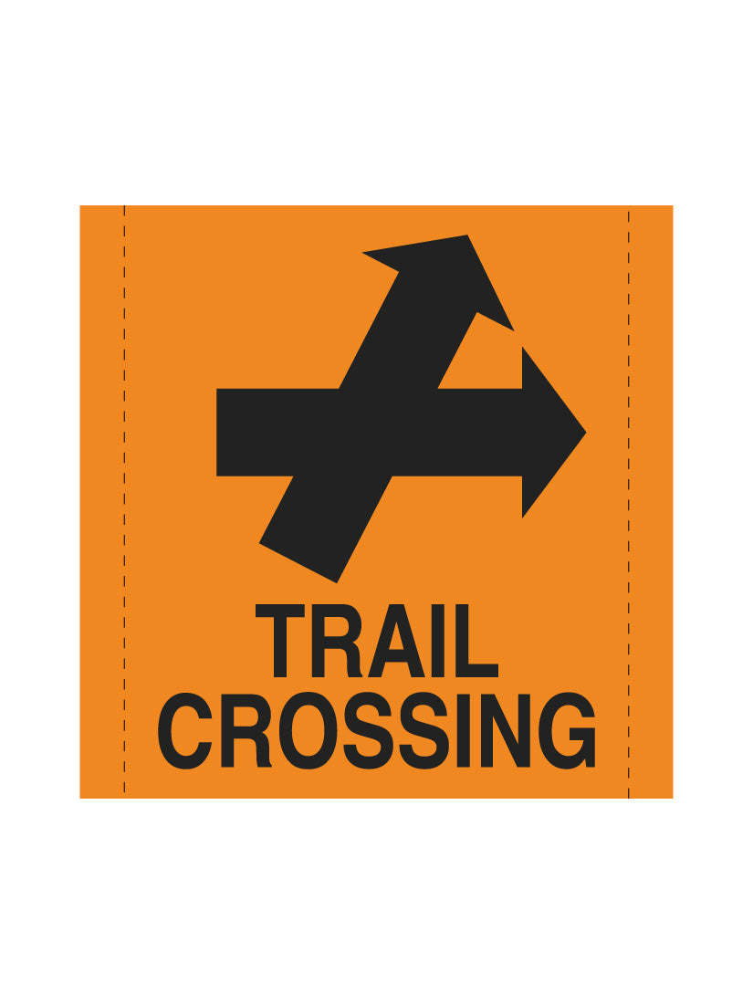 Bannière en treillis PVC Croisée de pistes (Droite)