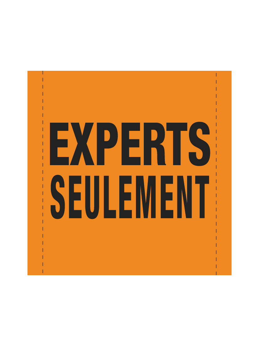 Bannière en treillis PVC Experts seulement