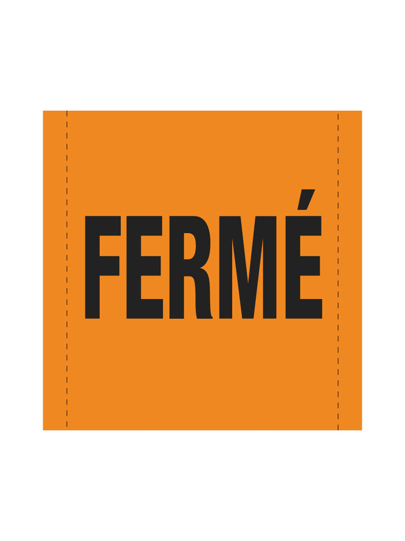 Bannière en treillis PVC Fermé