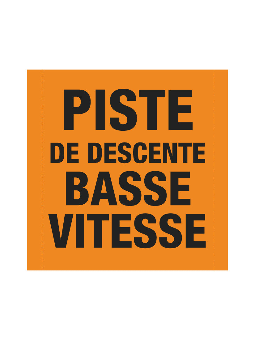 Bannière en treillis PVC Piste de descente basse vitesse