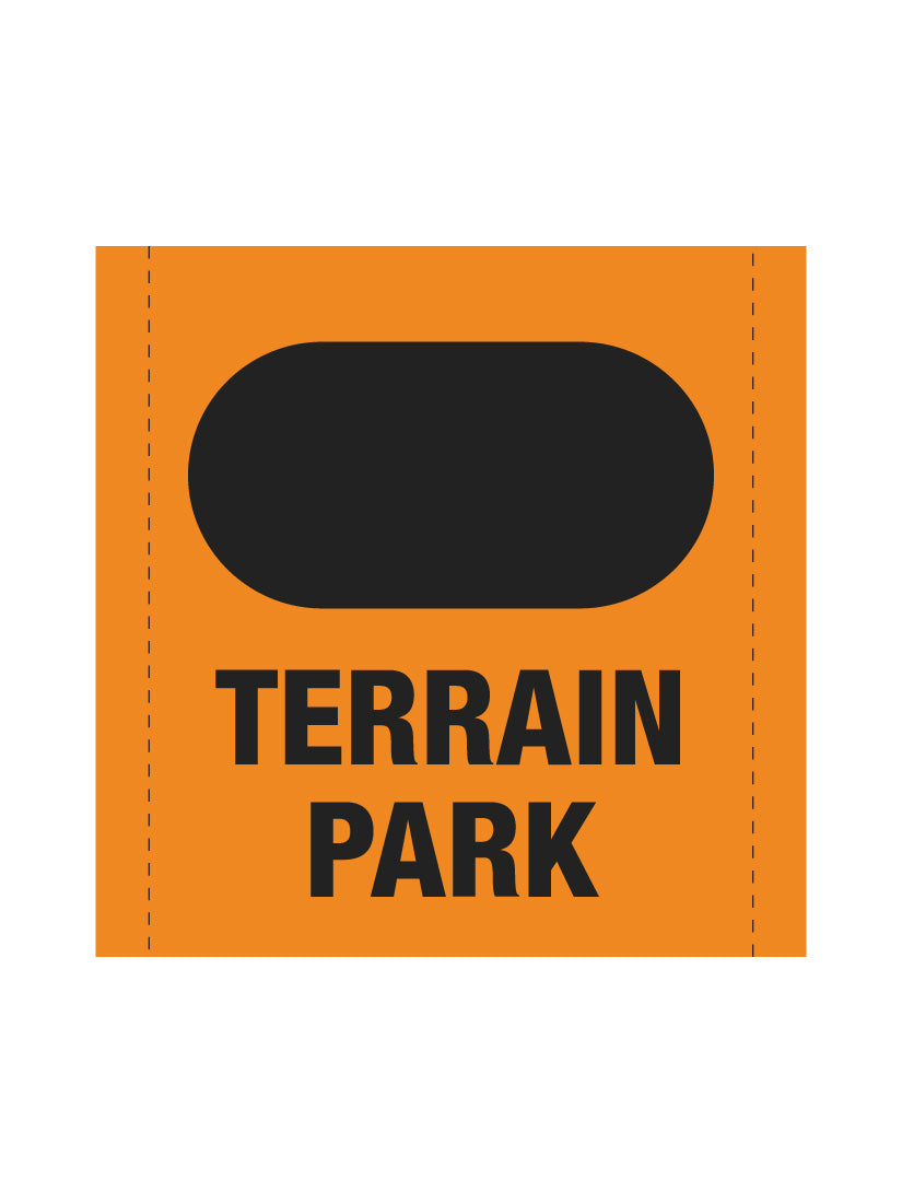 Bannière en treillis PVC Parc à neige