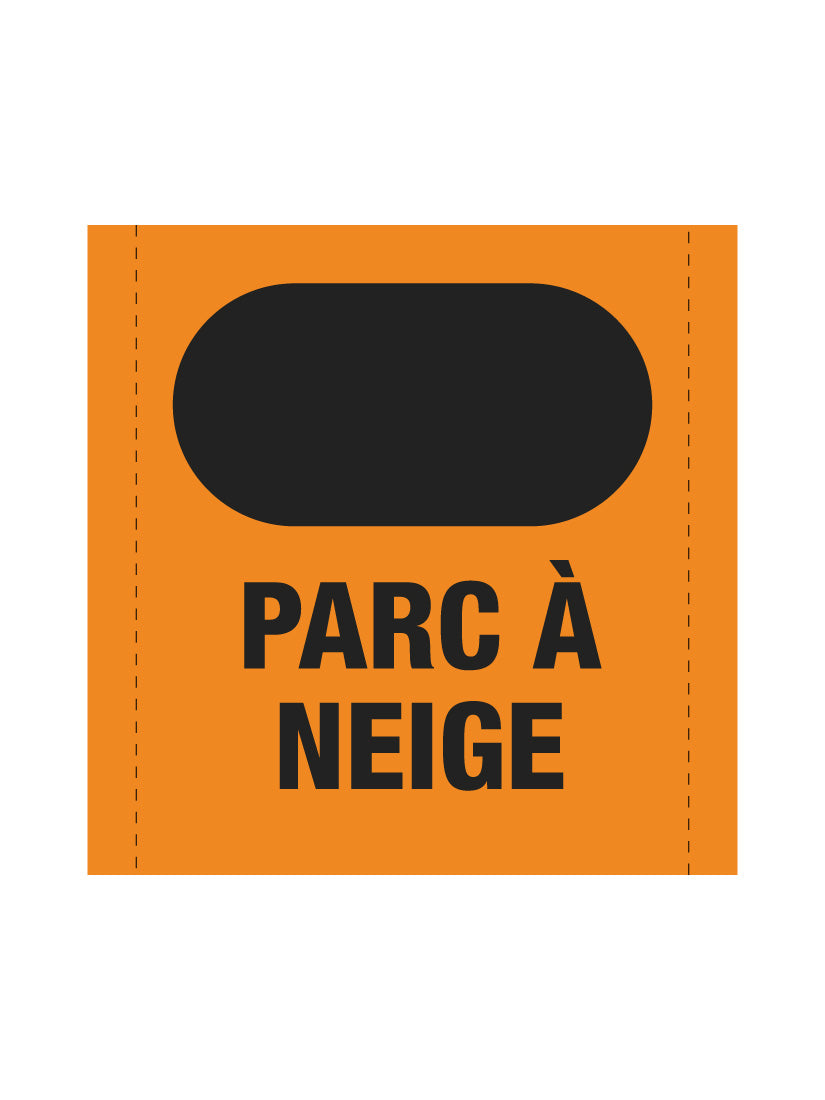 Bannière en treillis PVC Parc à neige