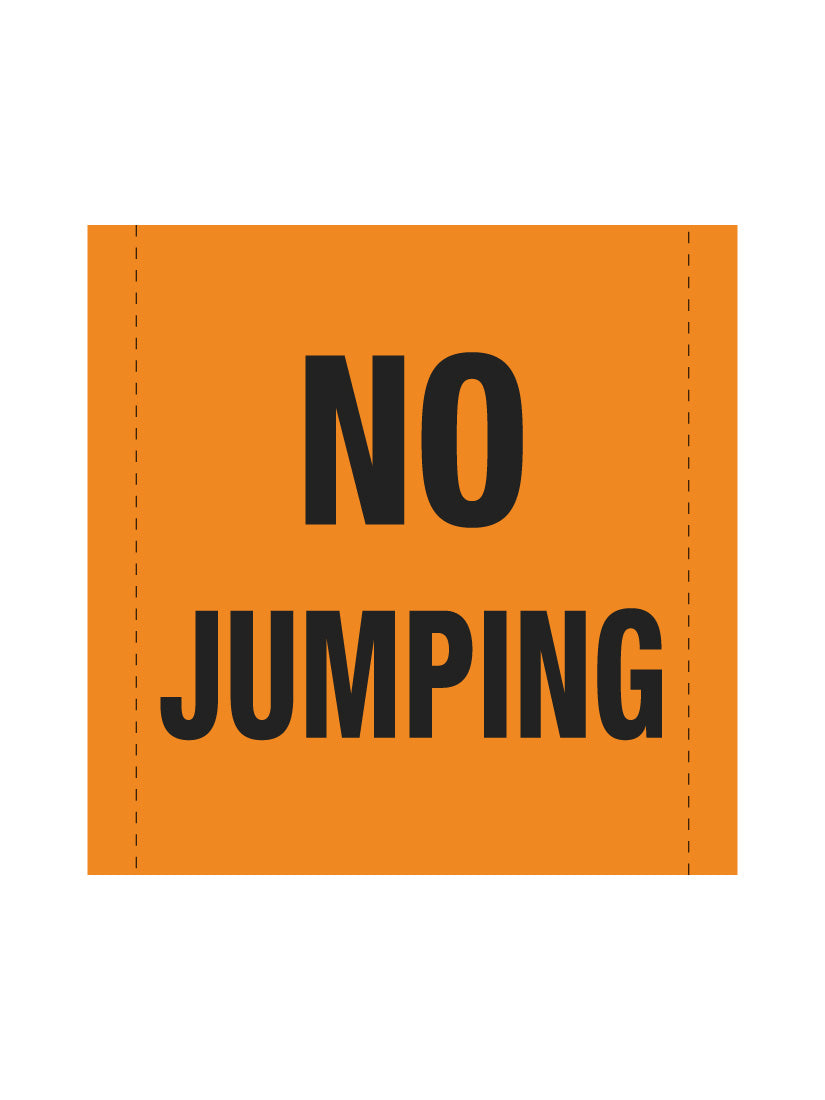 Bannière en treillis PVC Saut interdit