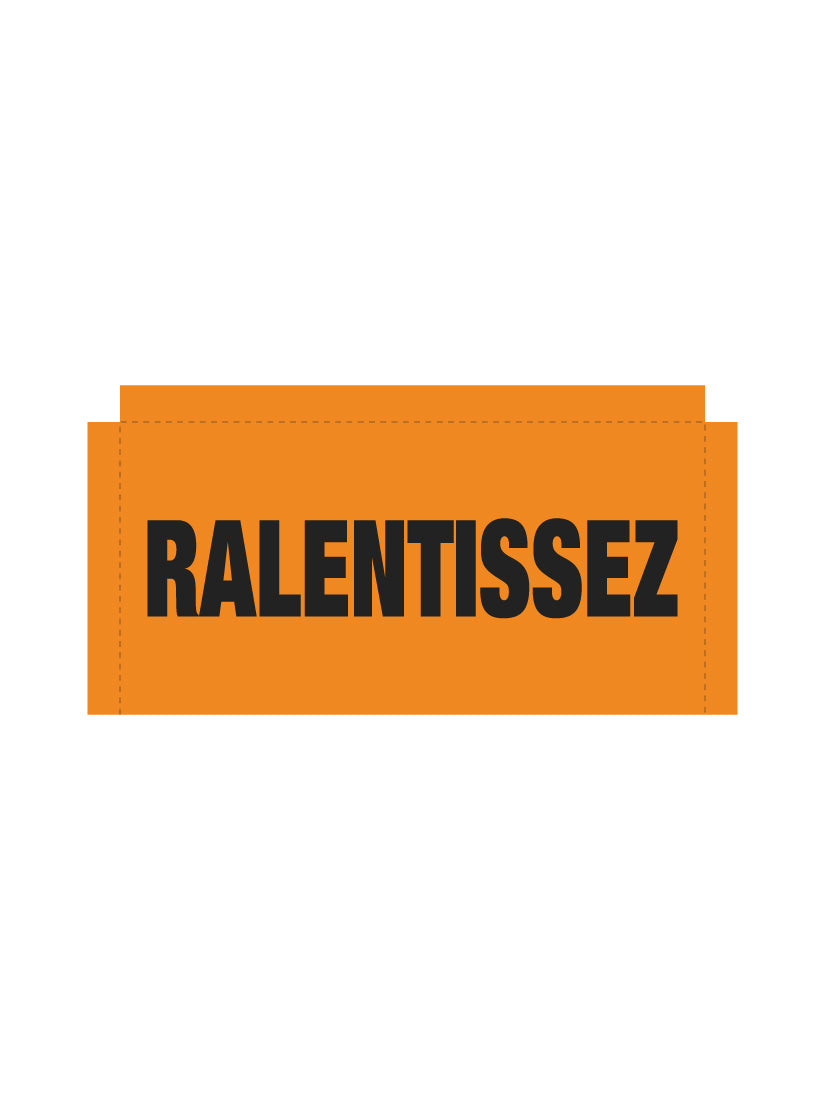 Bannière en treillis PVC Ralentissez