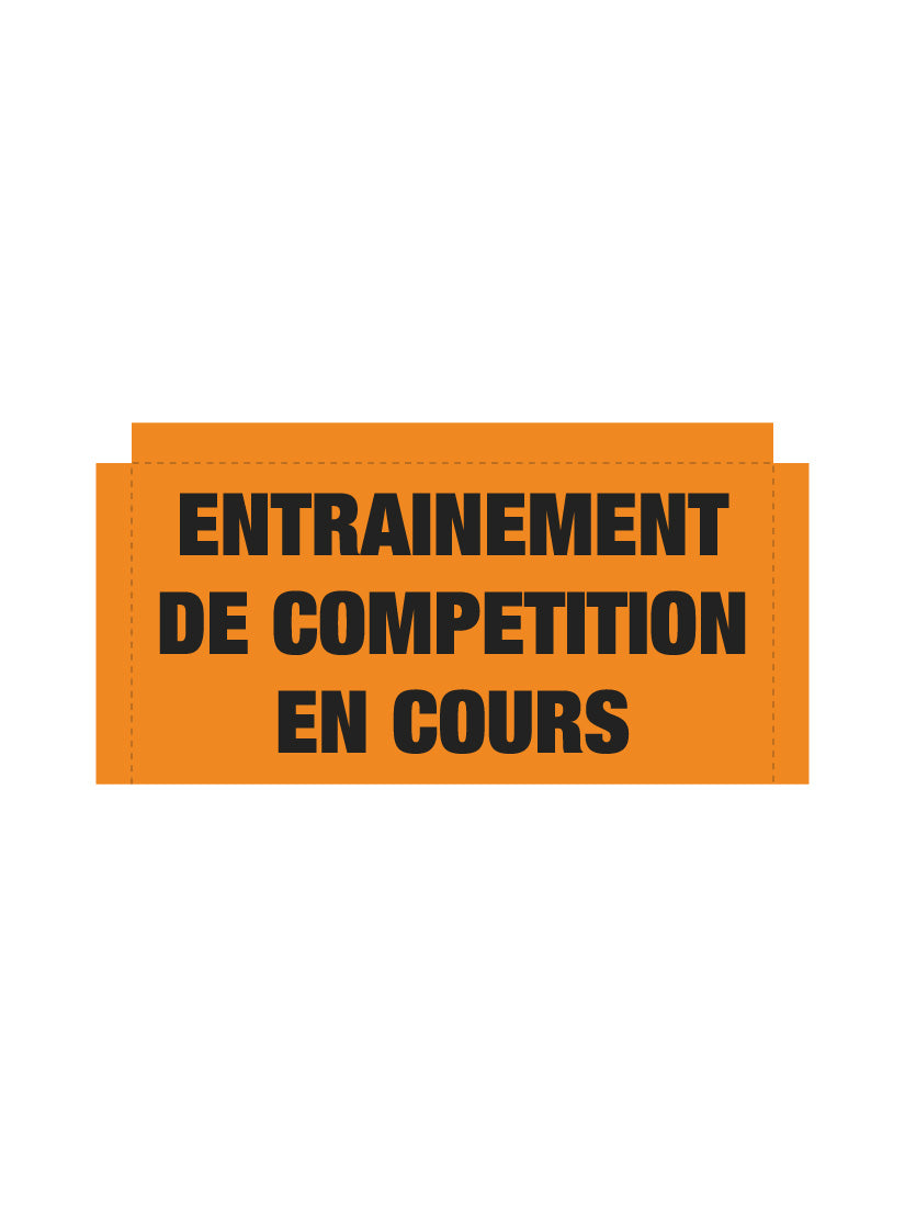 Bannière en treillis PVC Entrainement de Compétition en cours