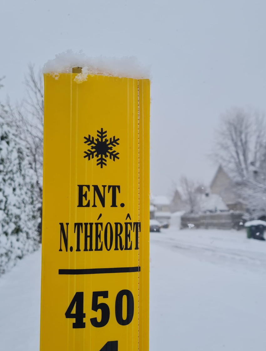 Balise de déneigement