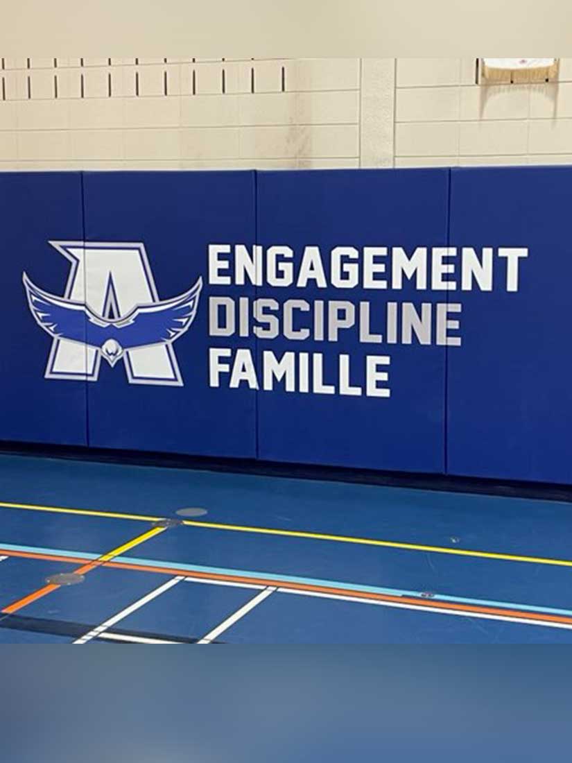 Coussin mural de gymnase