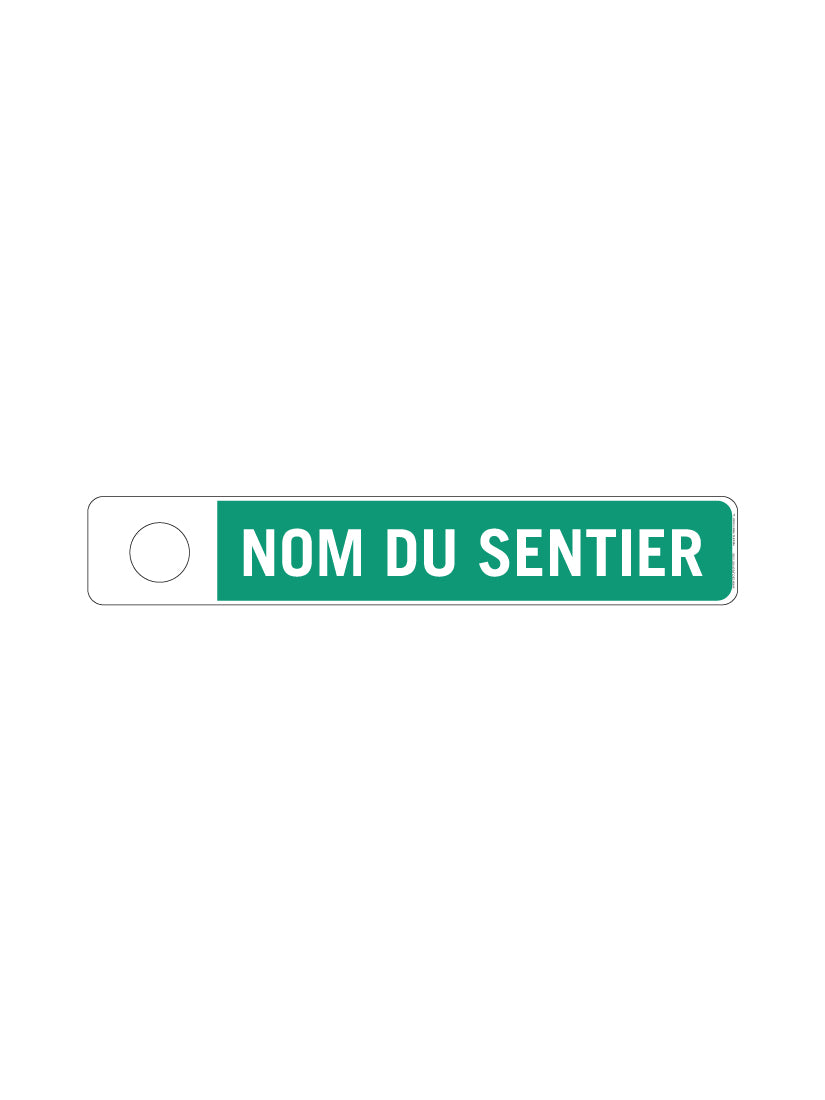 Panneau sentier très facile