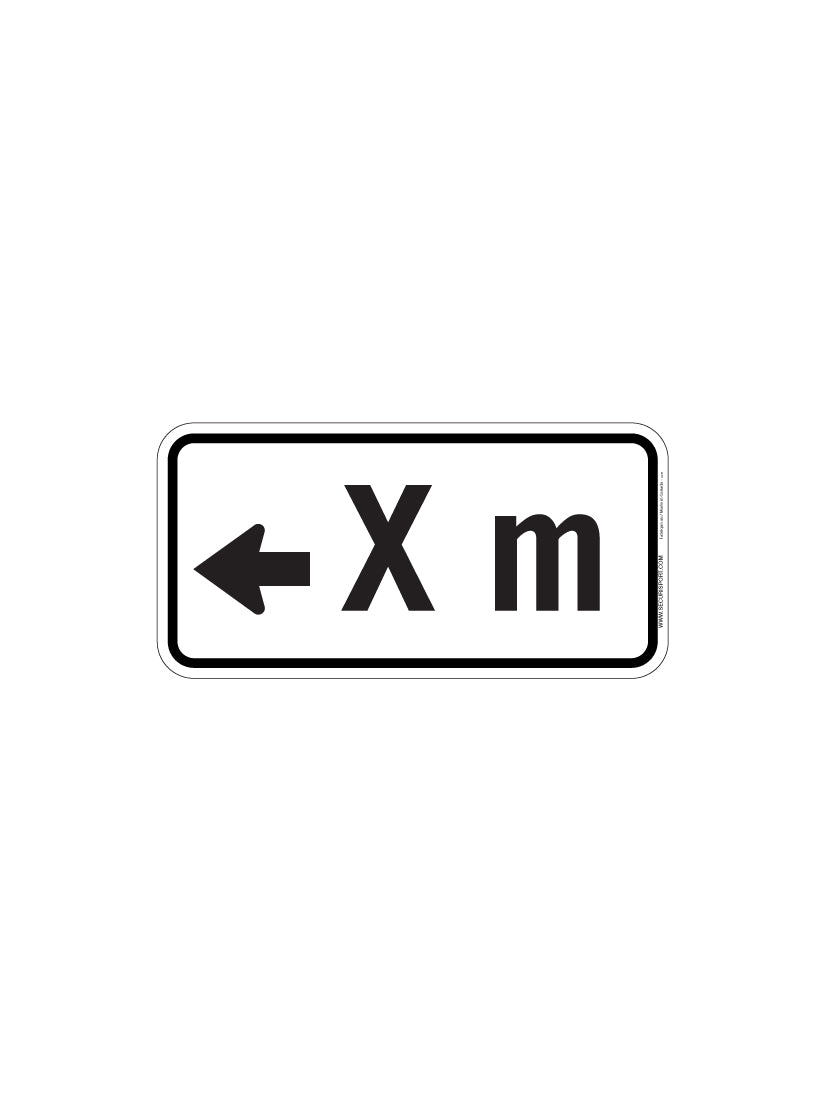 Left Arrow Sign X m