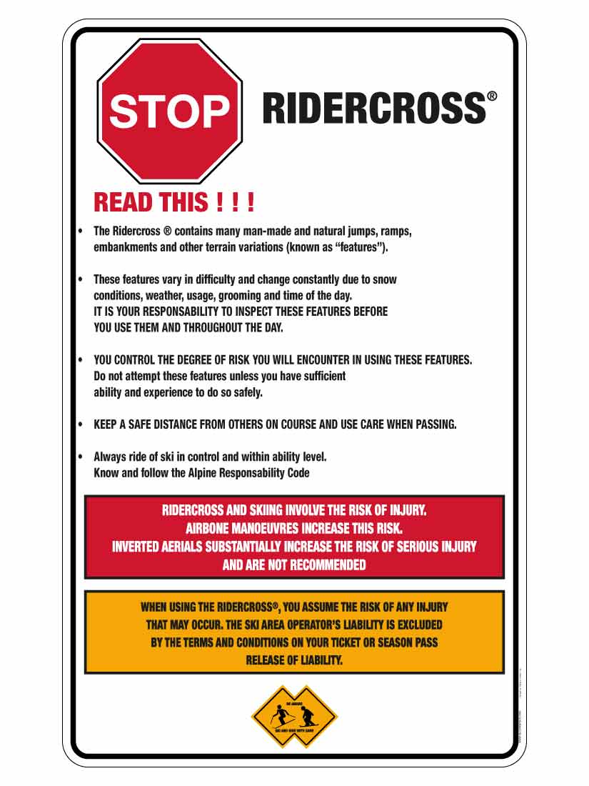 Panneau Ridercross