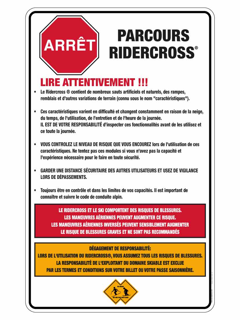 Panneau Ridercross