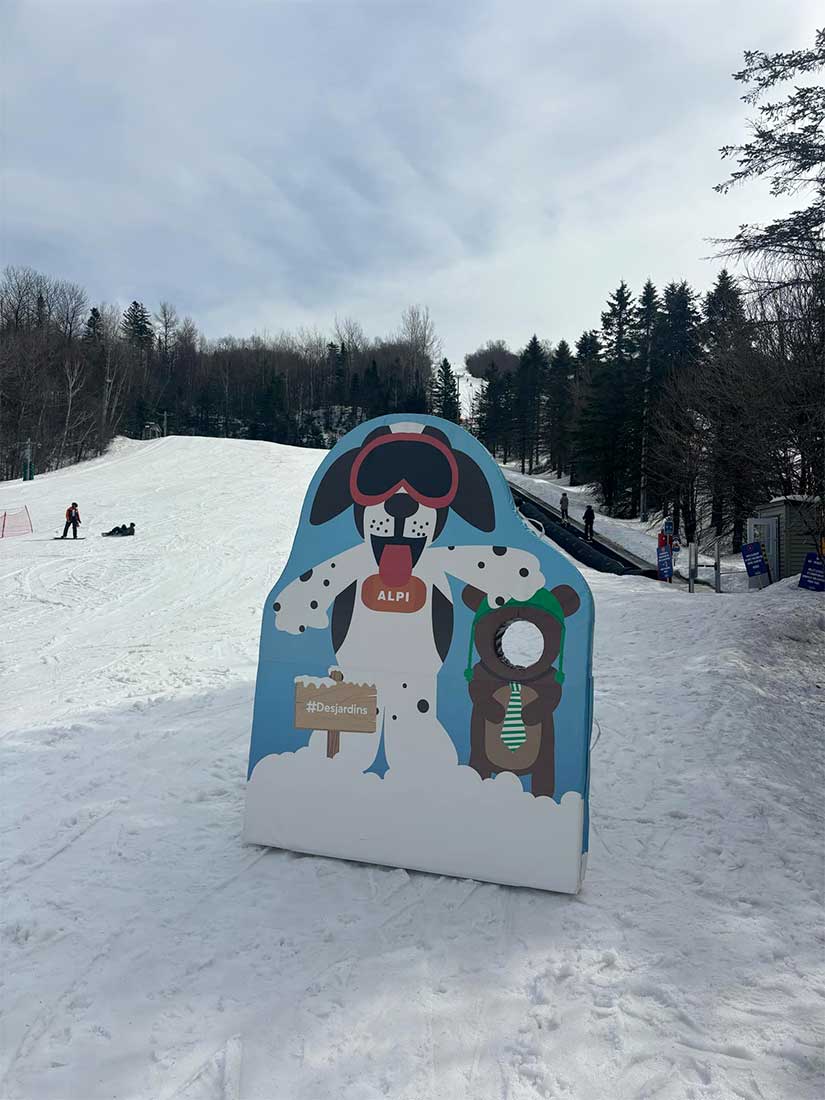 Mur lancer de boules de neige