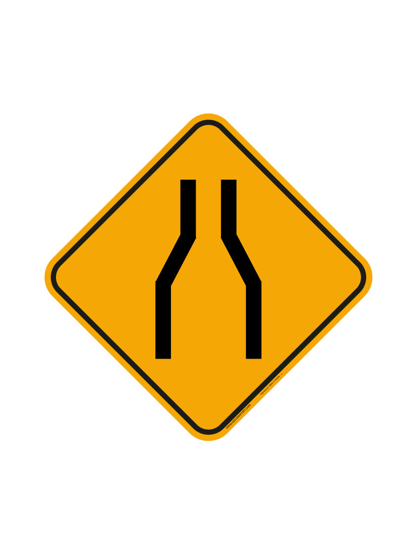 Panneau Passage rétréci