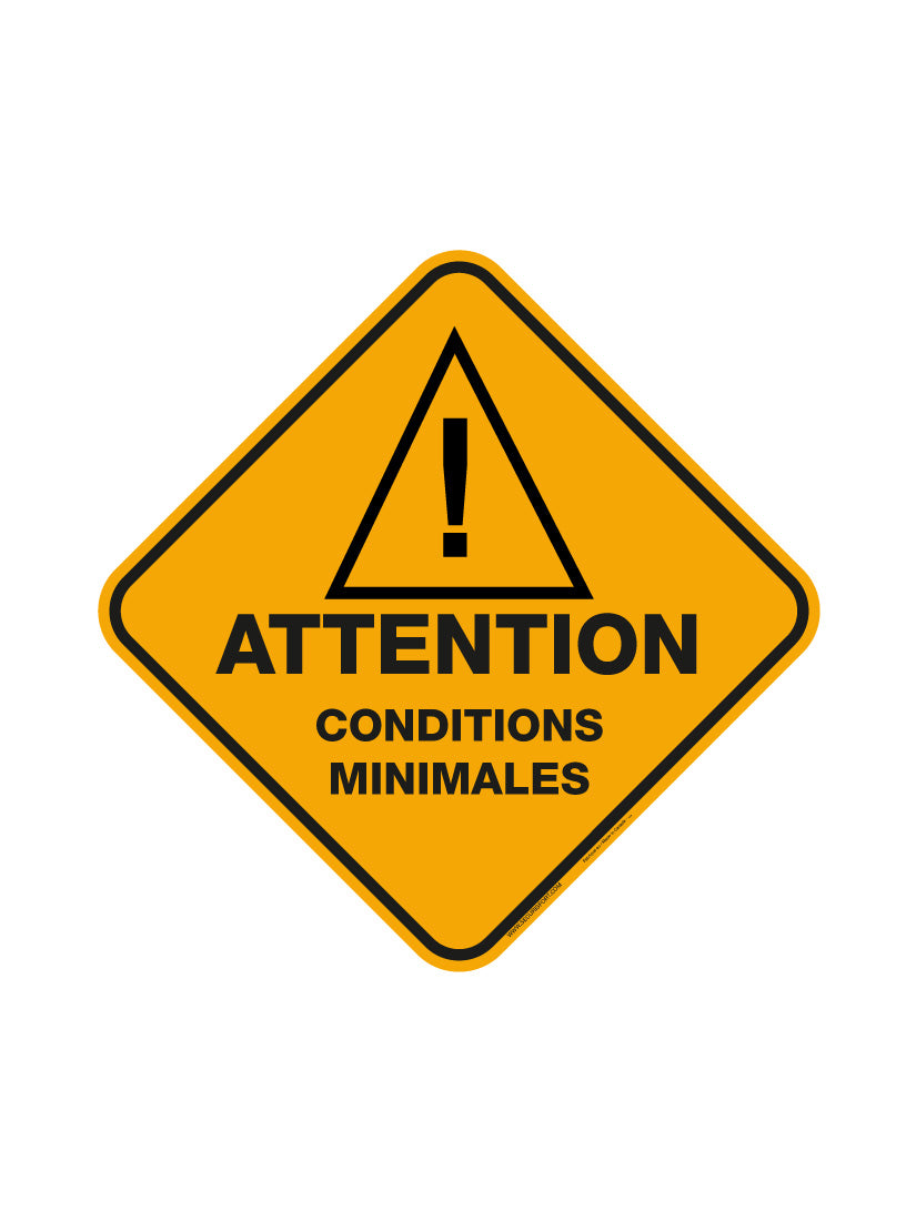 Panneau Conditions minimales