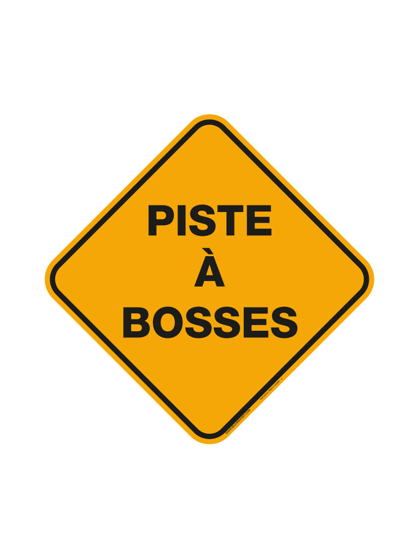 Panneau Piste à bosses