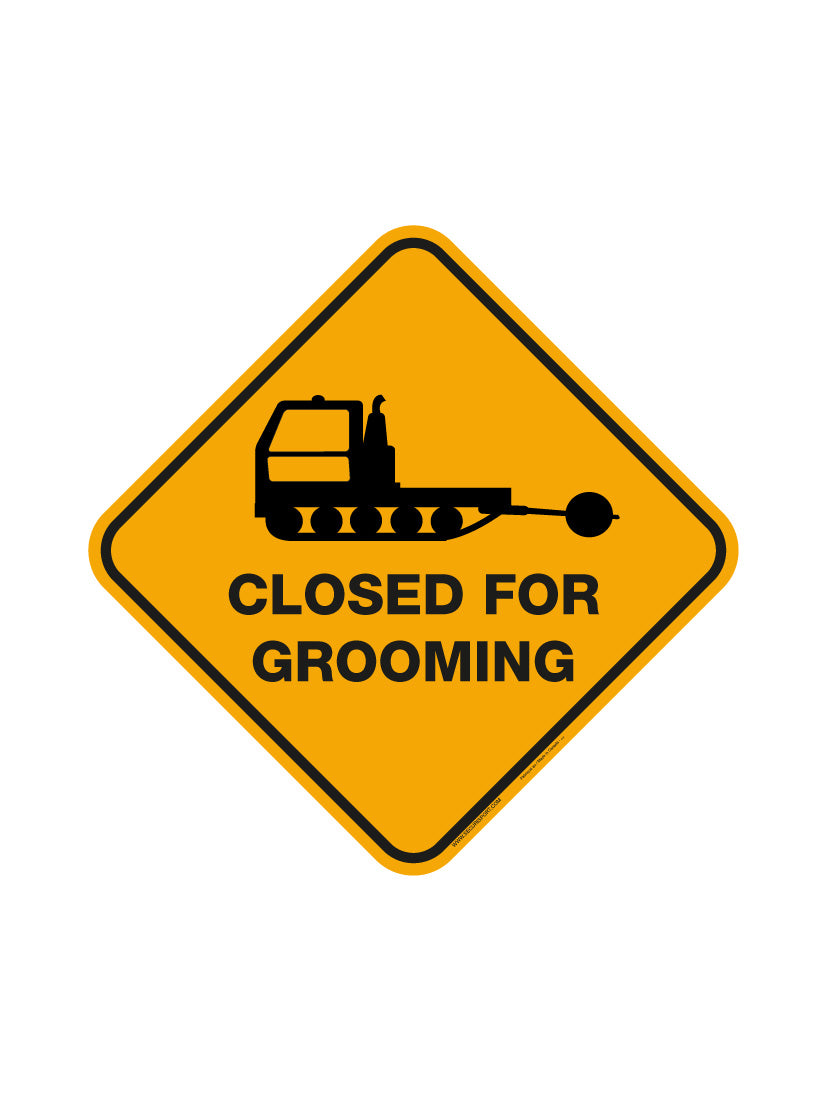 Panneau Fermée pour entretien #4016