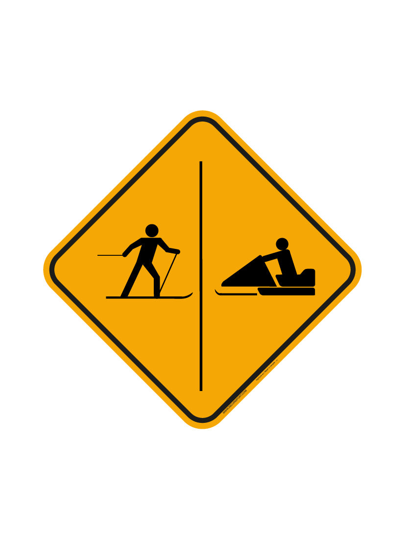 Panneau Voie adjacente motoneige (Droite) #4026