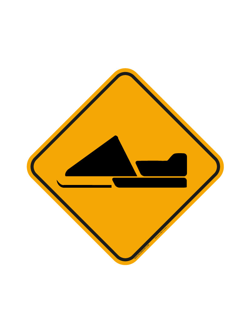 Panneau Voie motoneige #4030