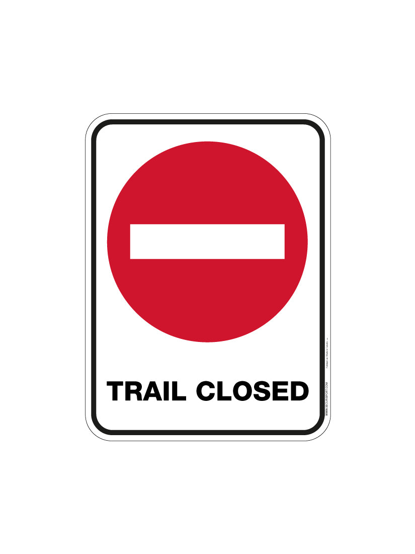 Panneau Piste fermée