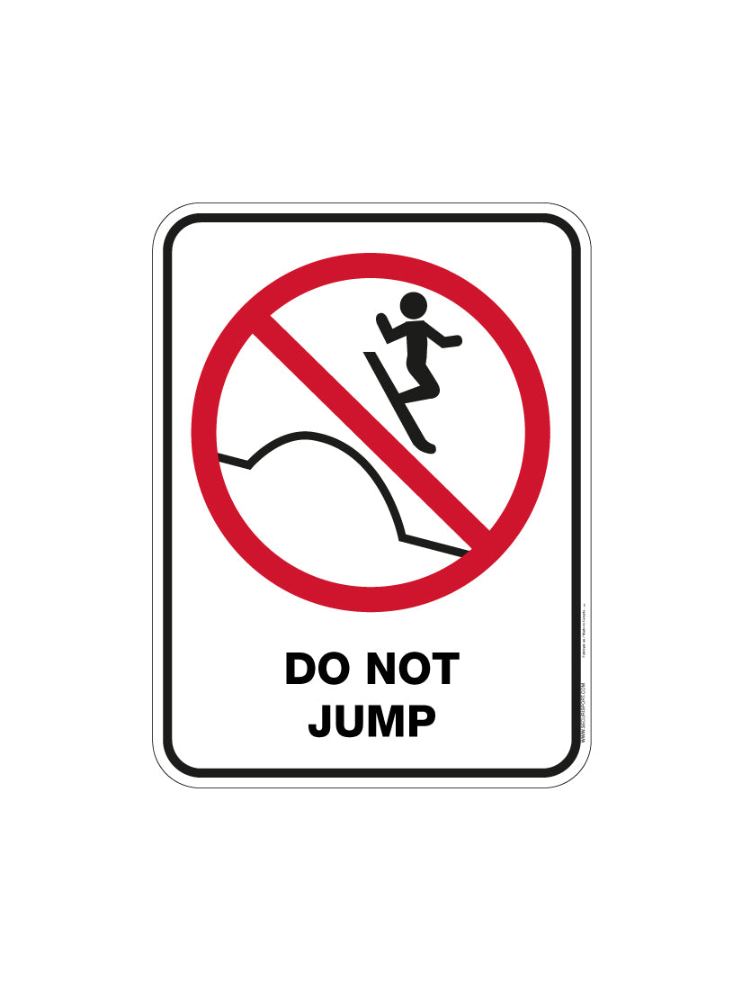 Panneau Saut interdit