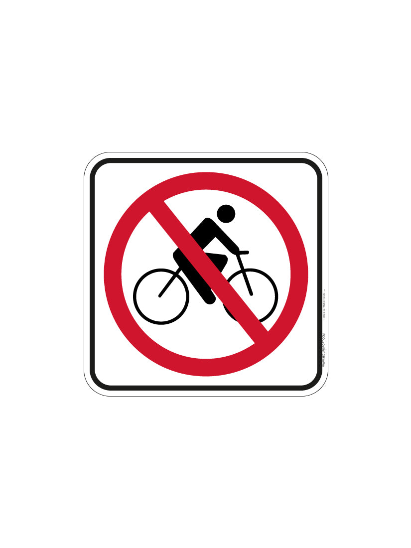 Panneau Cyclistes interdits