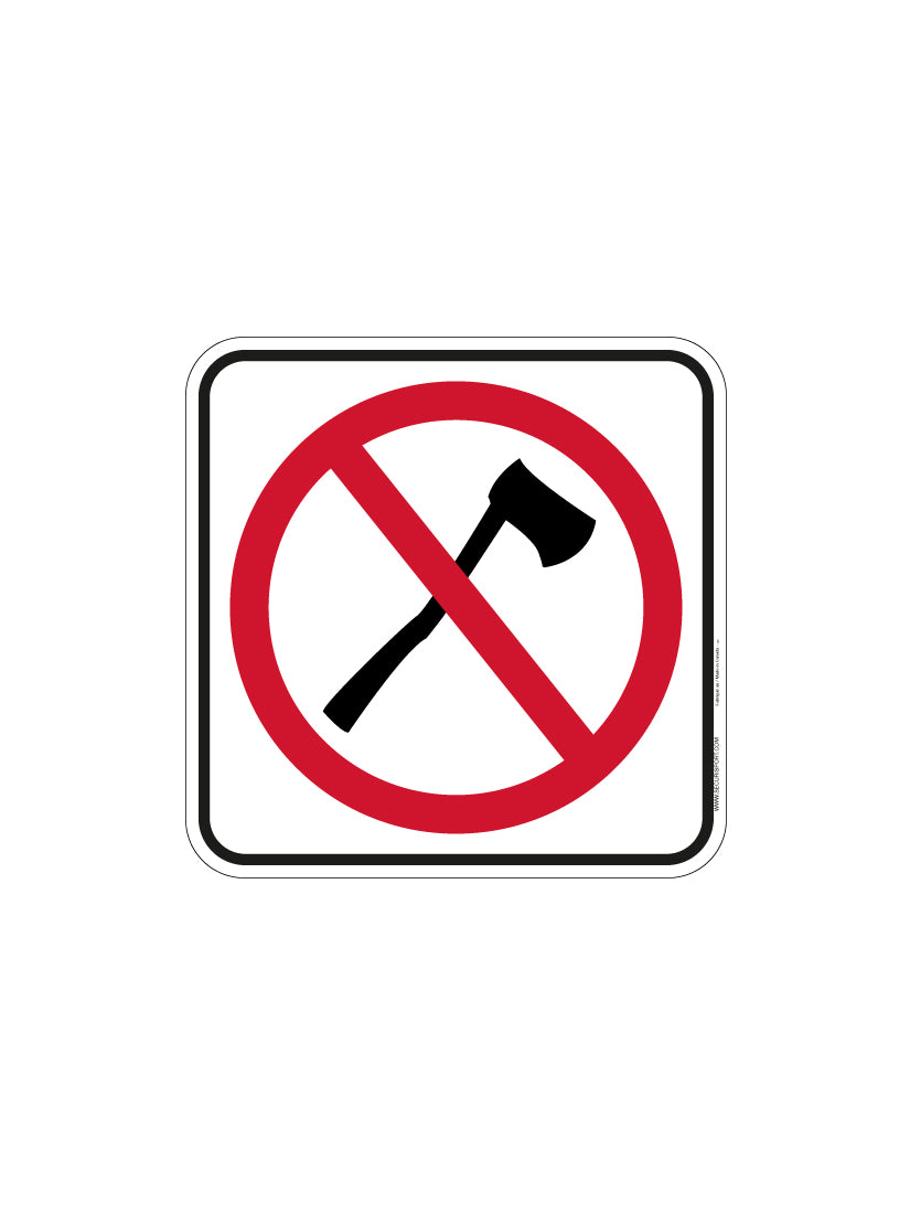 Panneau Interdiction de couper du bois