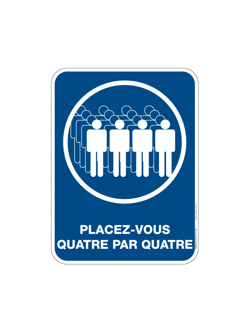 Panneau Placez-vous 4 par 4