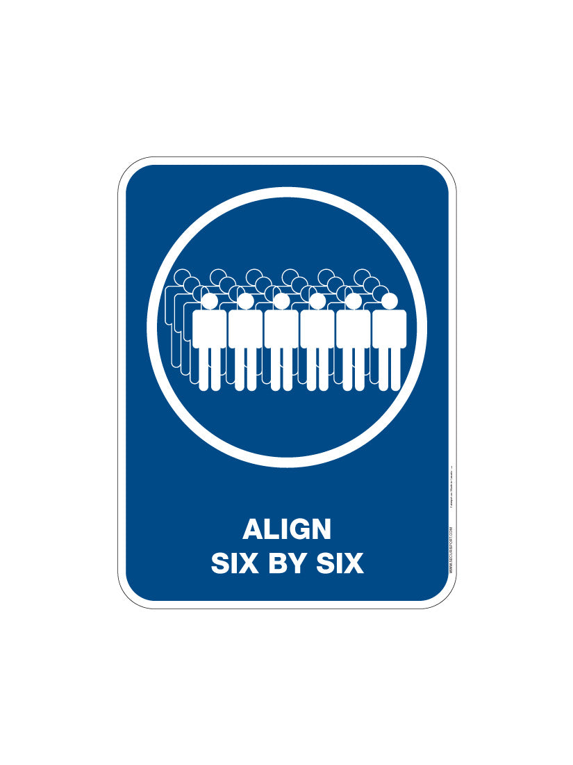 Panneau Placez-vous 6 par 6