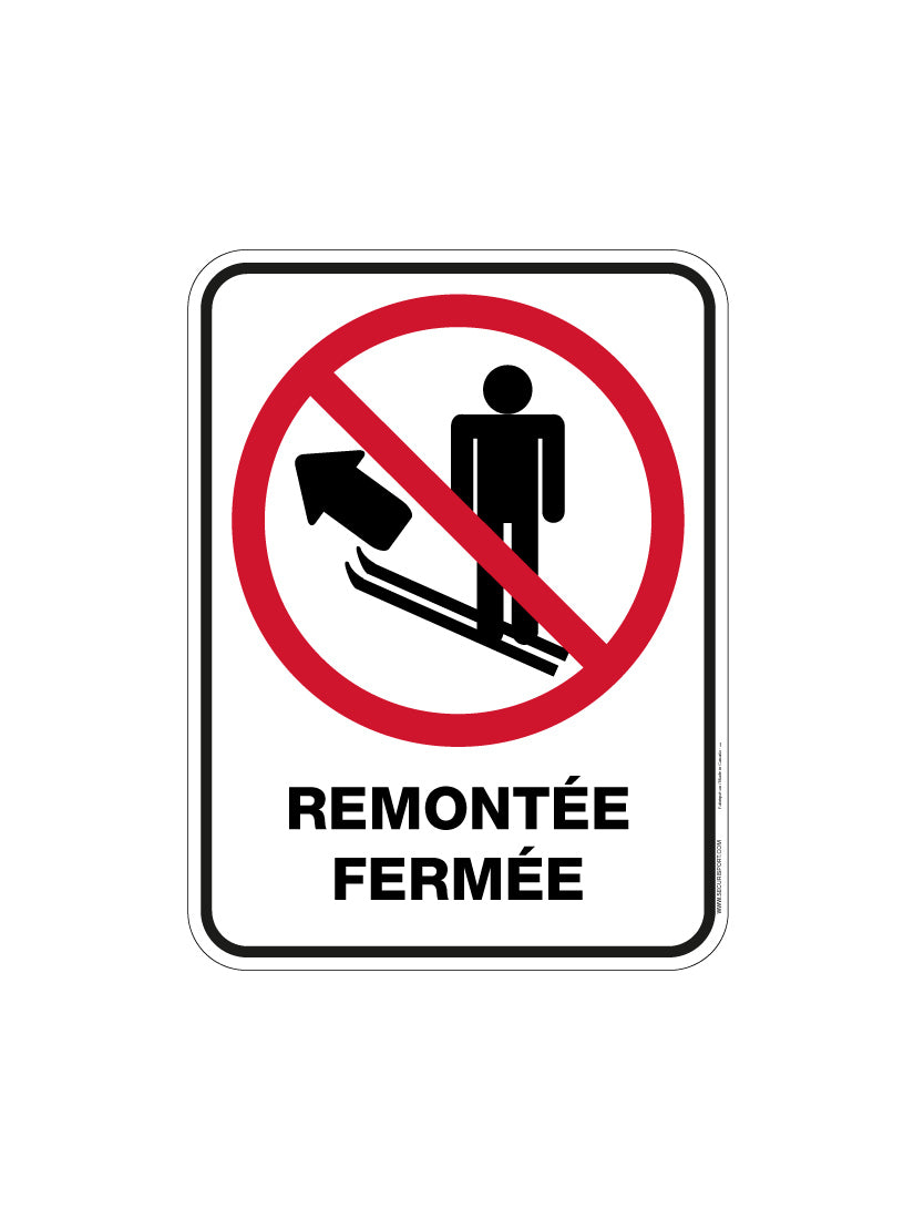 Panneau Remontée fermée
