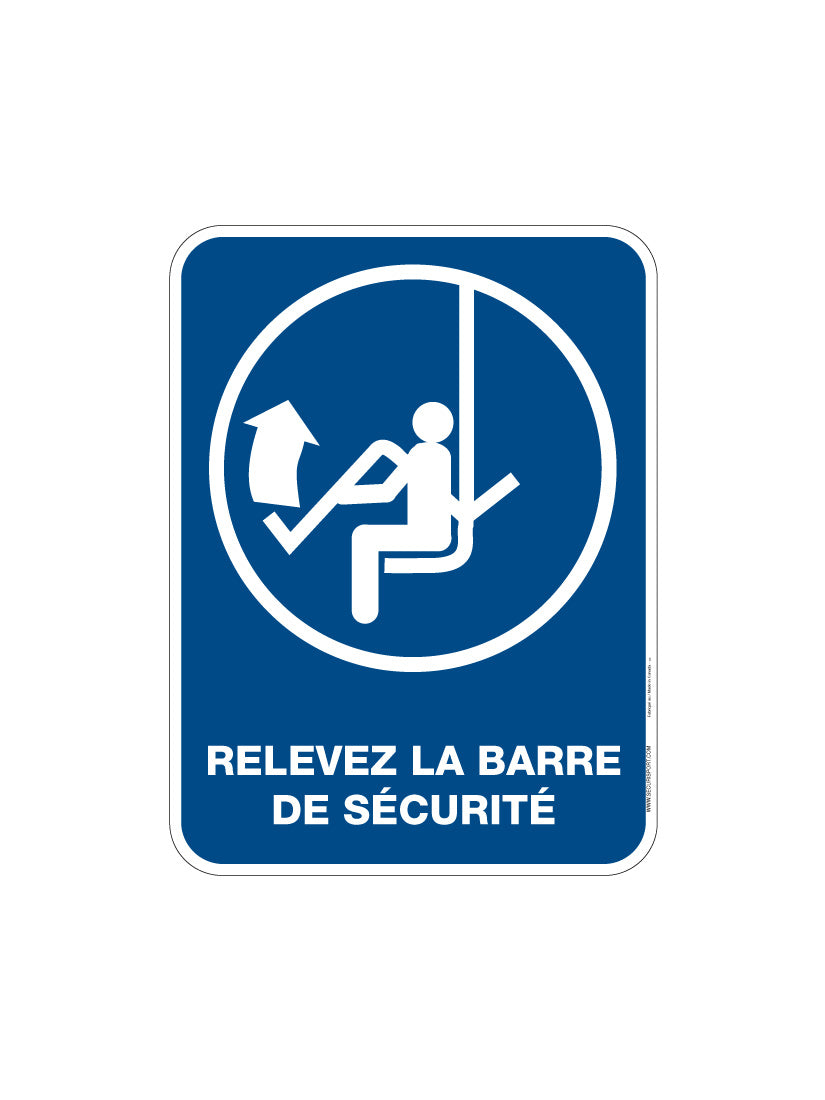 Panneau Ontario - Relevez la barre de sécurité