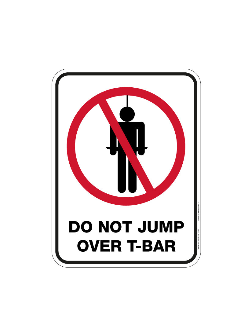 Panneau Ne pas enfourcher