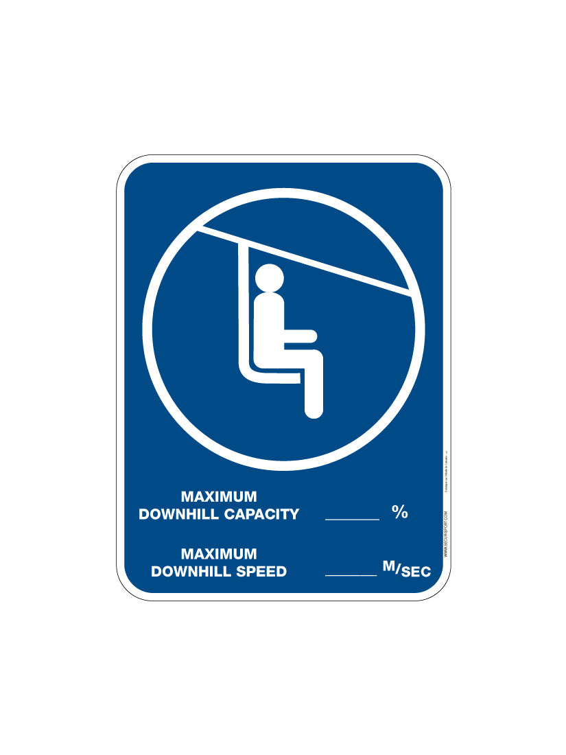 Panneau Capacité de descente (piéton)