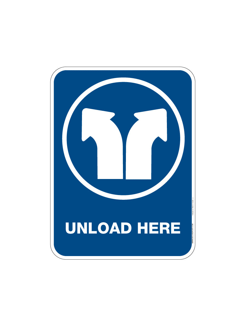 Panneau Descendez ici