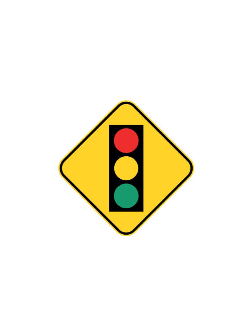 Panneau signal avancé de feux de circulation