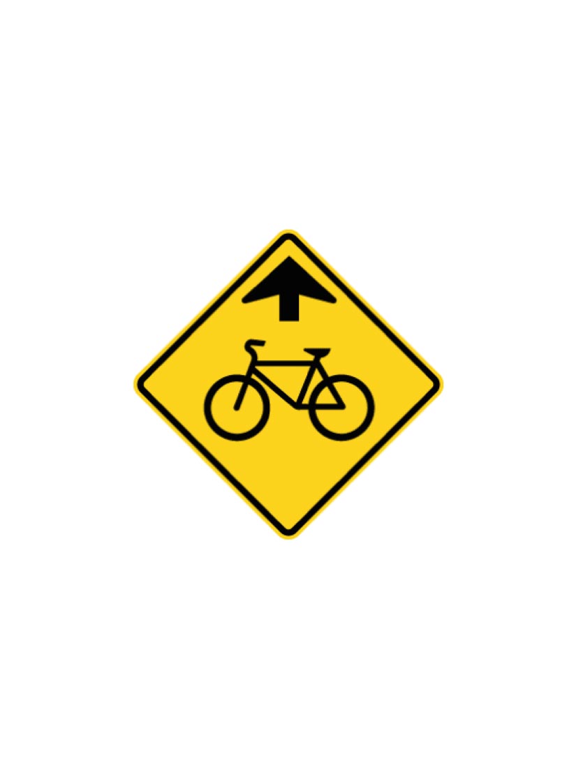 Panneau signal avancé de chaussée désignée