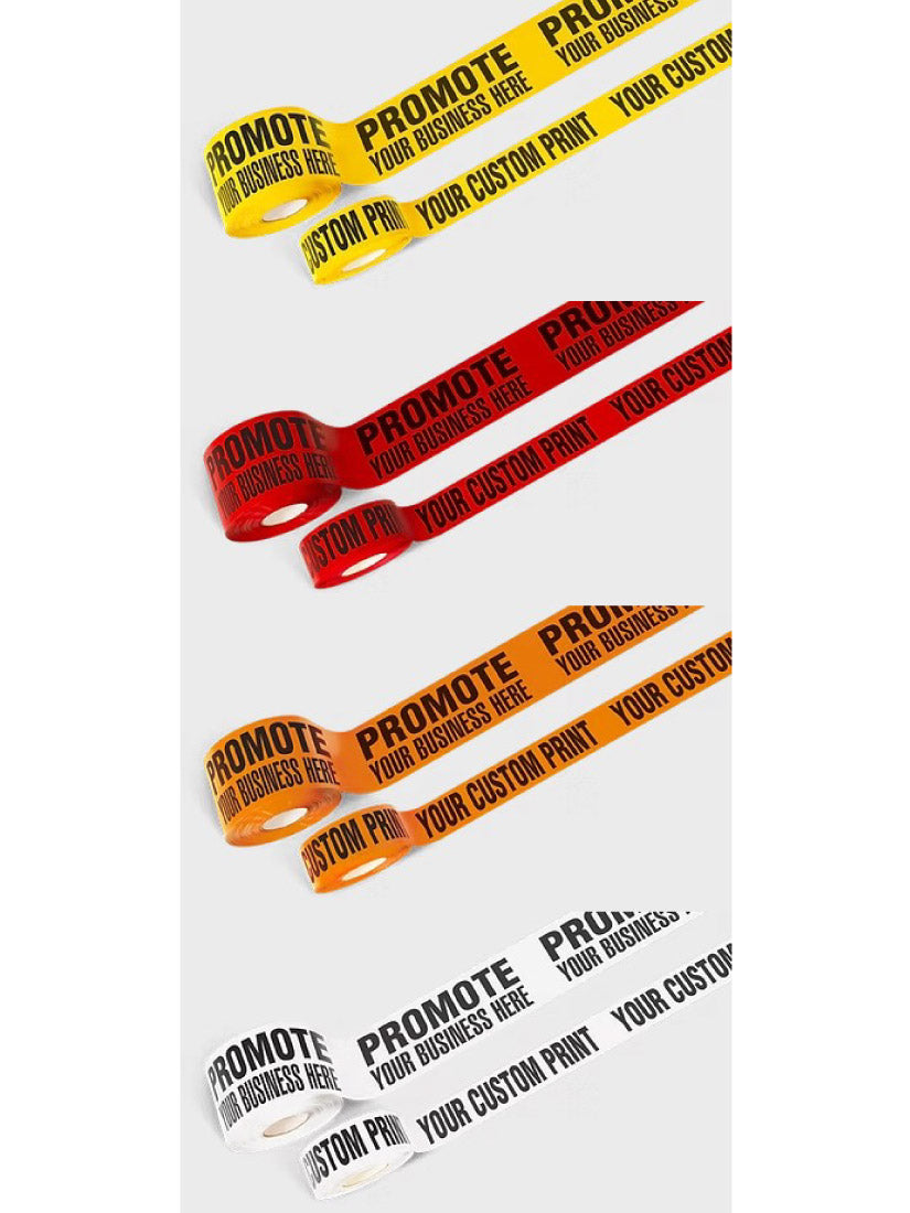 Custom race marking tape