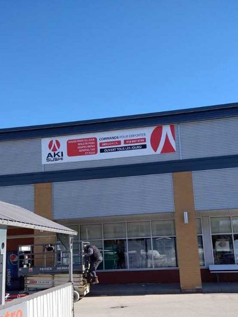 Vinyl or mesh banner