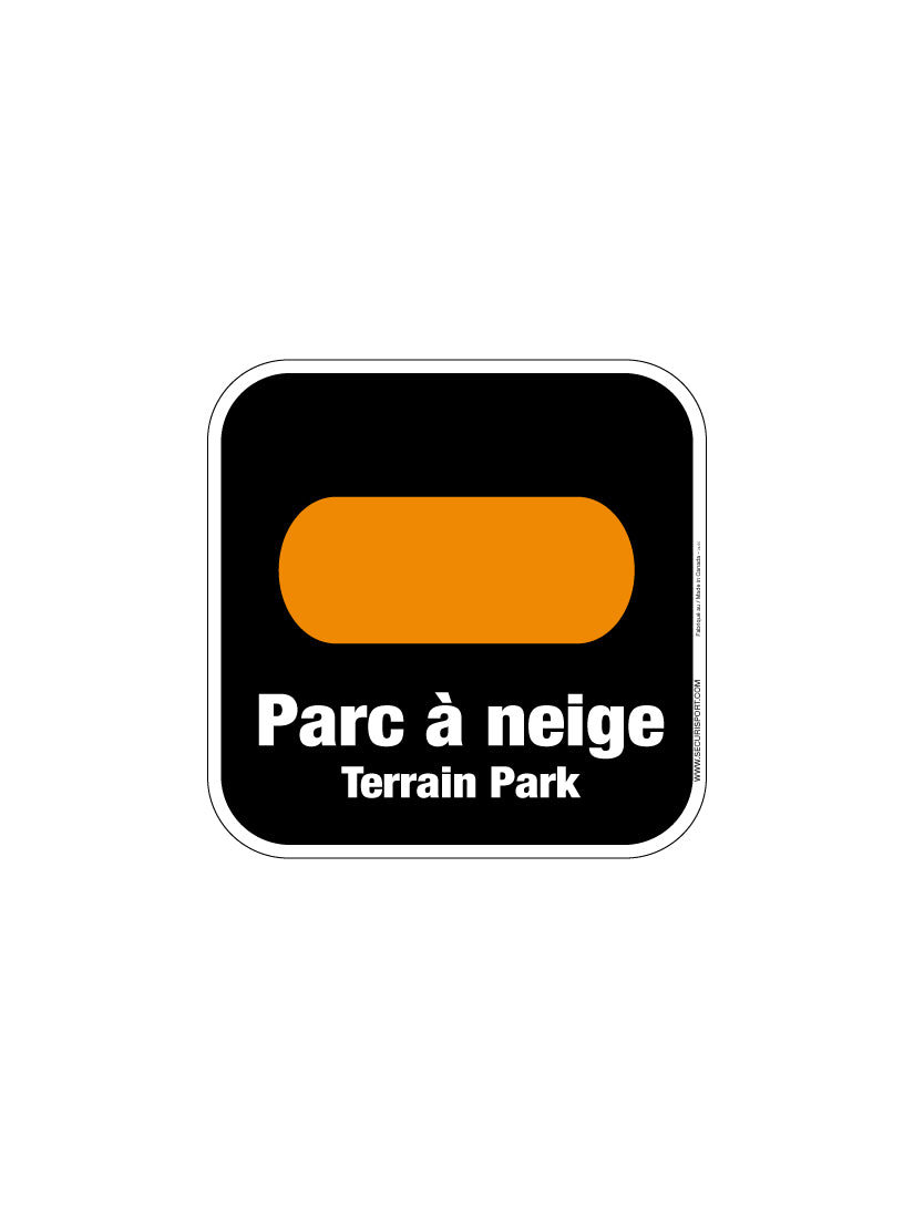 Panneau Parc à neige