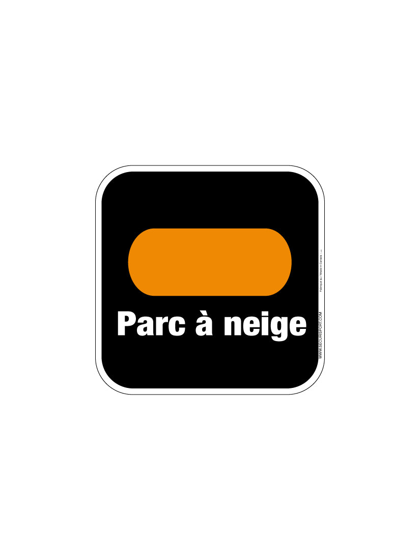 Panneau Parc à neige
