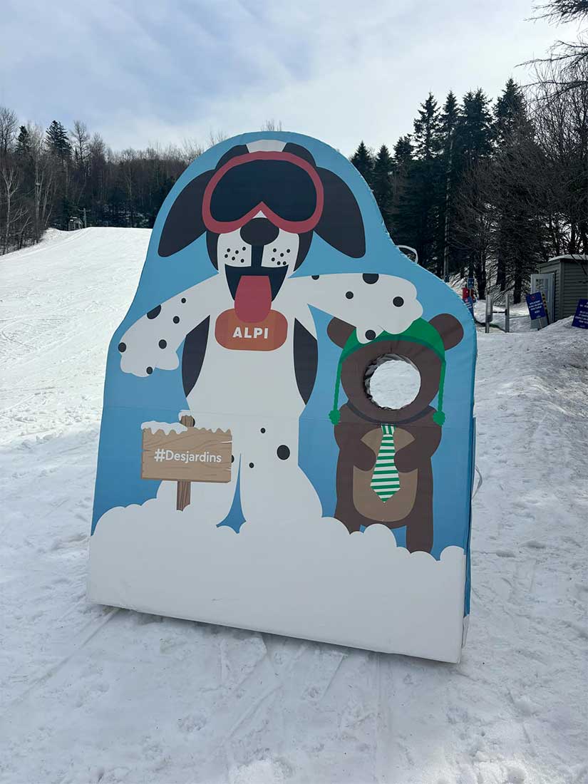 Mur lancer de boules de neige